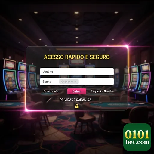 Tela de login da 0101bet para acesso rápido e seguro.