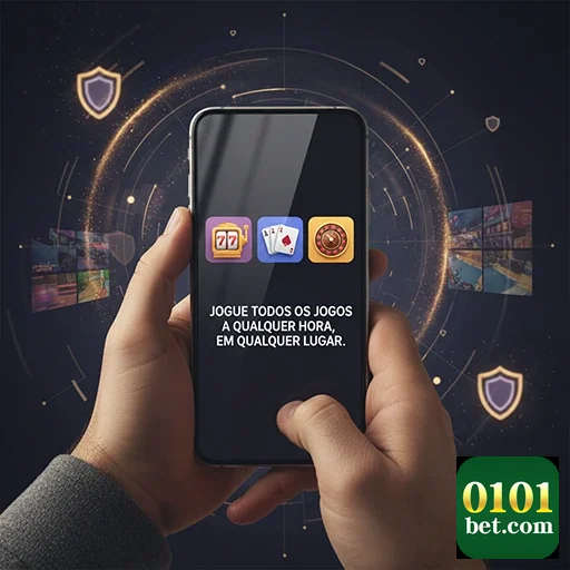 Celular exibindo promoções VIP do site 0101bet.