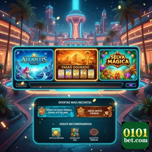 Imagem do site 0101bet com slots diversificados em destaque.