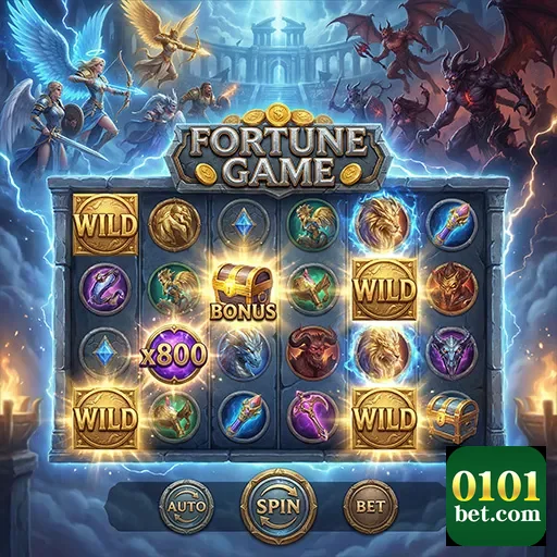 Painel do jogo Fortune Game da 0101bet com rodadas em destaque.