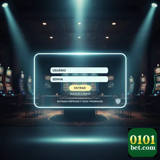 Tela de login da 0101bet com foco em segurança e acesso rápido.