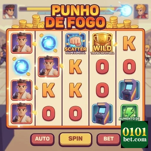 Tela do jogo Punho de Fogo disponível no app 0101bet.