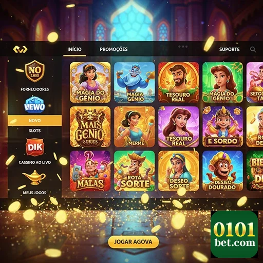 Plataforma da 0101bet com jogos VIP de slots disponíveis.