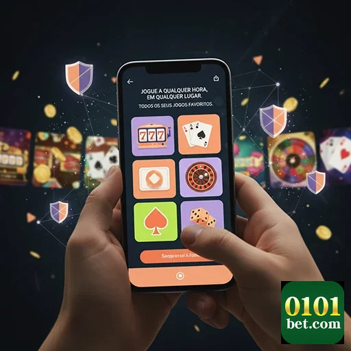 Jogador interagindo com slot games na plataforma 0101bet.