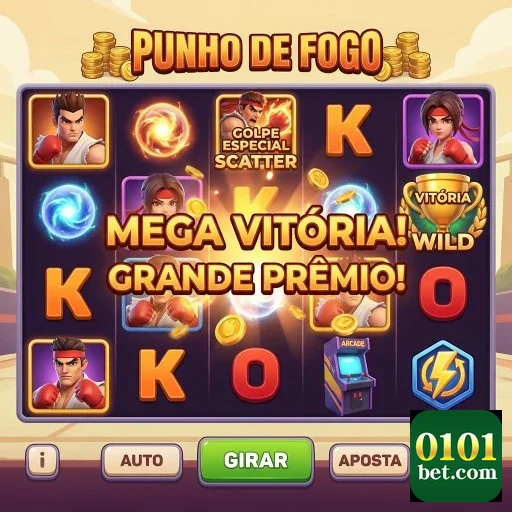 Tela do jogo Punho de Fogo no aplicativo 0101bet.