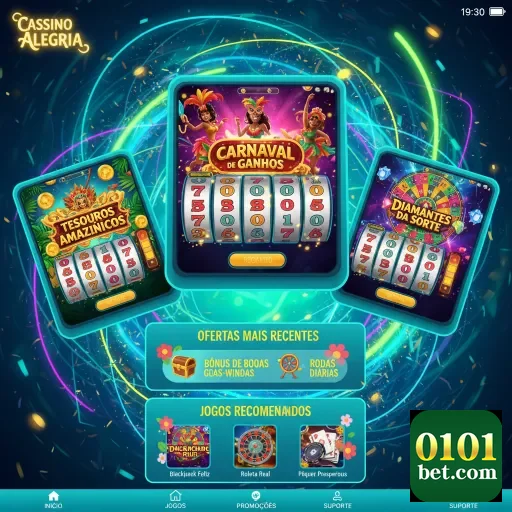 Interface dos serviços VIP da 0101bet em um cassino online.