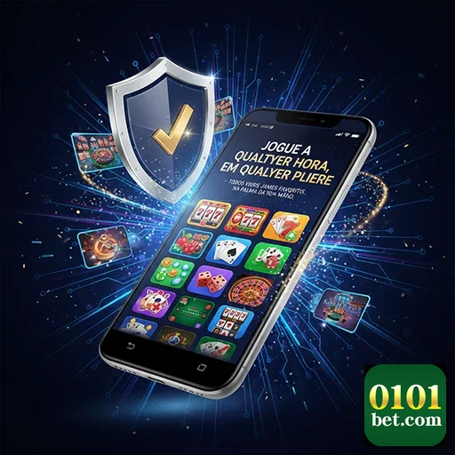 Tela do celular da 0101bet mostrando jogos VIP seguros.